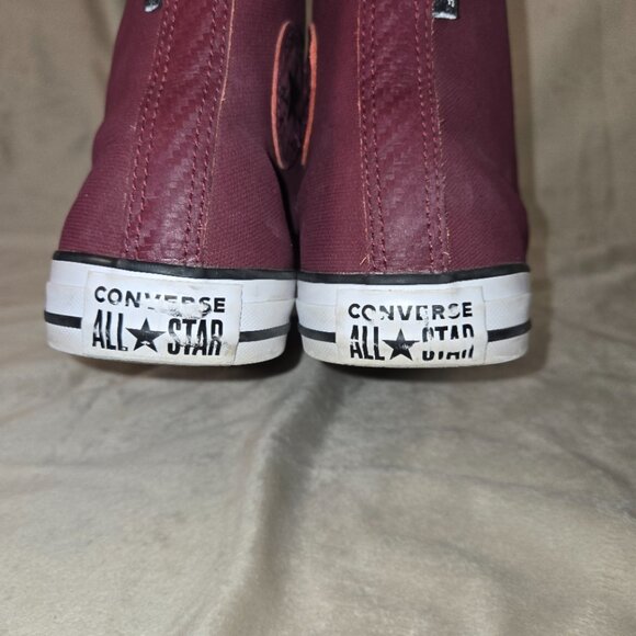 LEATHER CHUCK TAYLOR CONVERSE ALL STAR HIGH TOPS MEN'S US 8.5 UNISEX - Picture 8 of 13